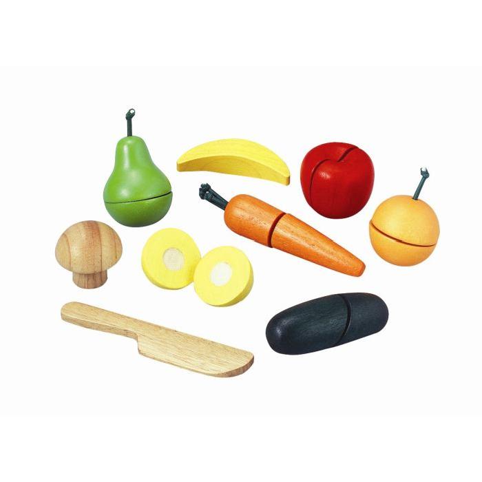 Plantoys - Jouets en Bois Plateau Fruits & Légumes