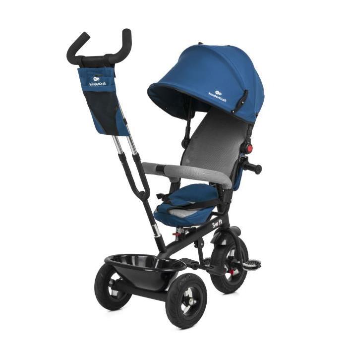 SWIFT TRICYLE BLEU 3 roues Enfant bébé de 1 a 5 ans poussette évolutif