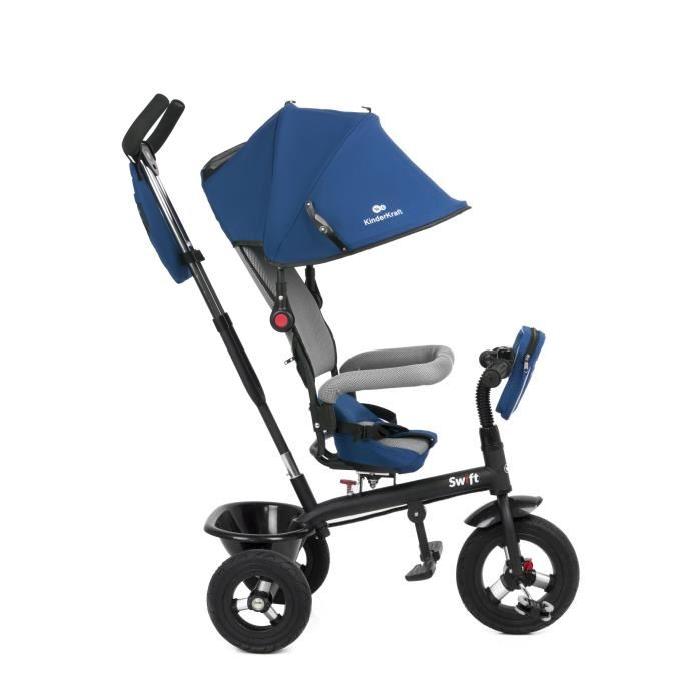 SWIFT TRICYLE BLEU 3 roues Enfant bébé de 1 a 5 ans poussette évolutif