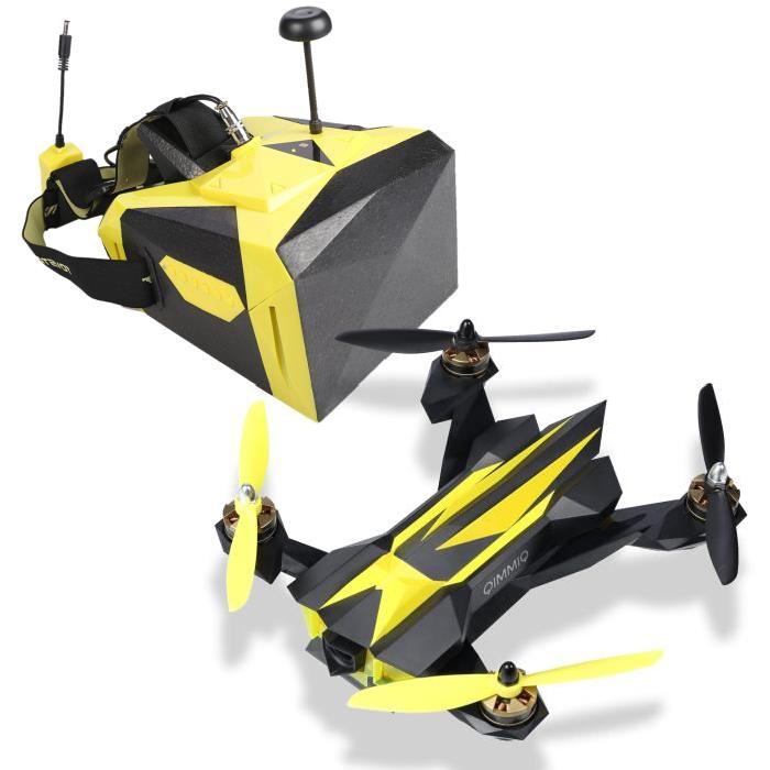 Pack QIMMIQ QIF RACER Drone Jaune + Casque Réalité Virtuelle
