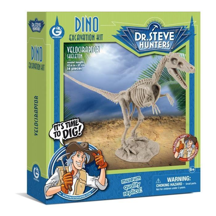 GEOWORLD Excavation Kit Dino - Velociraptor