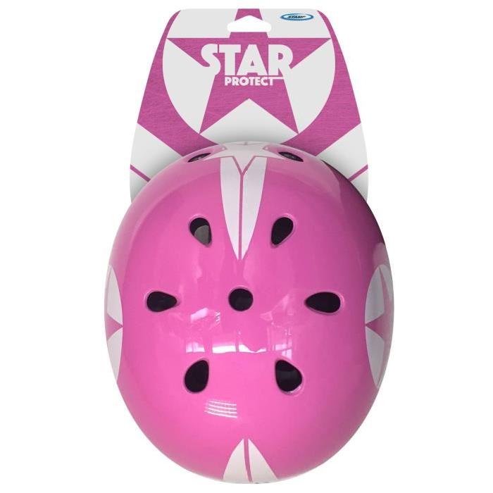 STAMP Casque Skate Pink Star avec Molette d'Ajustement