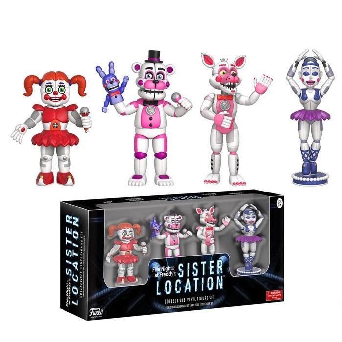 Figurine Funko Action Figure Articulée Five Nights at Freddy's : Sister Location - Pack de 4 figurines