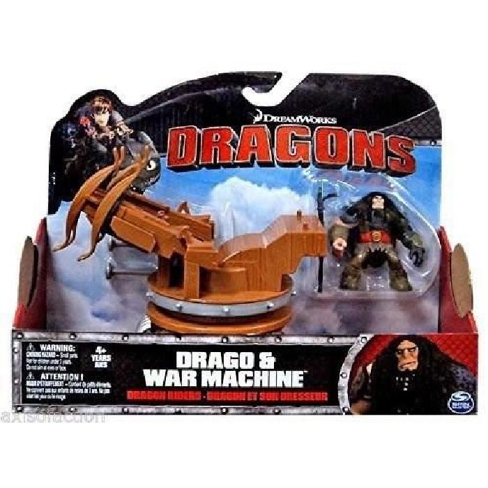 DRAGONS Figurine Dragon Et Son Dresseur Dragons Spin Drago & War Machine