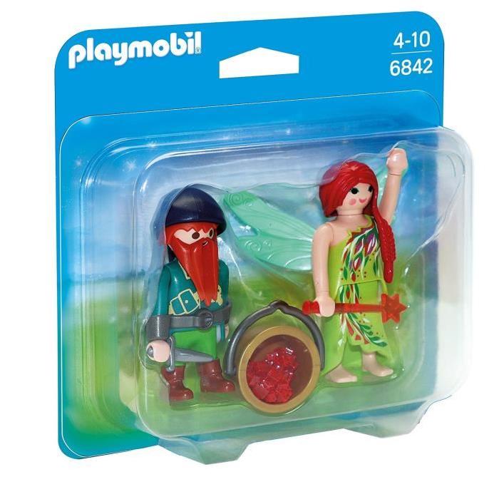 PLAYMOBIL 6842 Fée et Nain de la foret