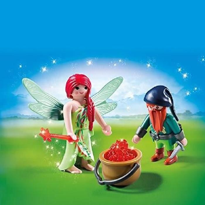 PLAYMOBIL 6842 Fée et Nain de la foret