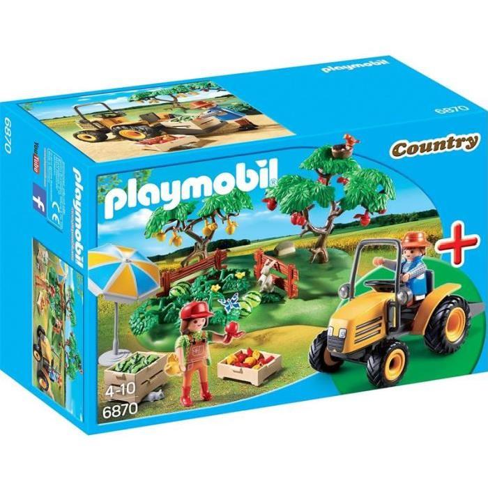 PLAYMOBIL 6870 Starter Set Couple de Fermiers avec Veau