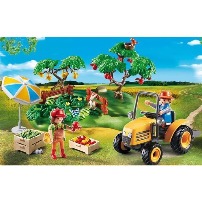 PLAYMOBIL 6870 Starter Set Couple de Fermiers avec Veau