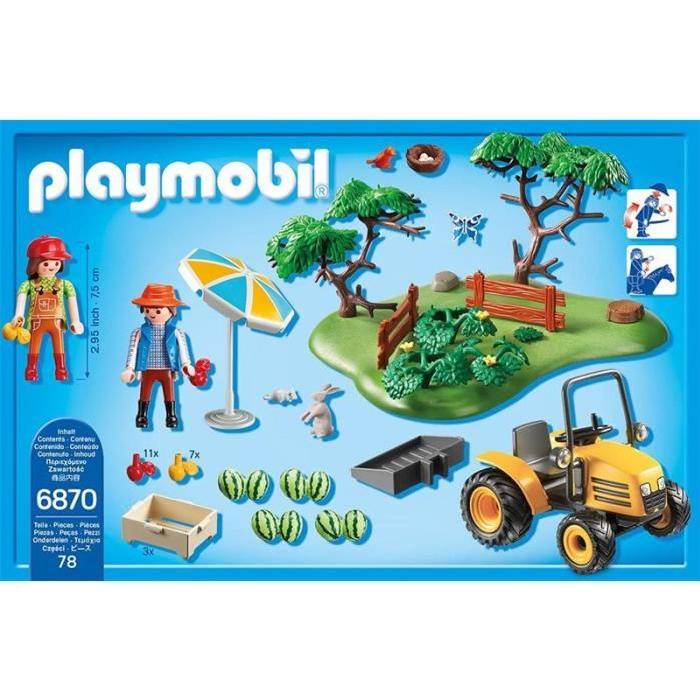 PLAYMOBIL 6870 Starter Set Couple de Fermiers avec Veau