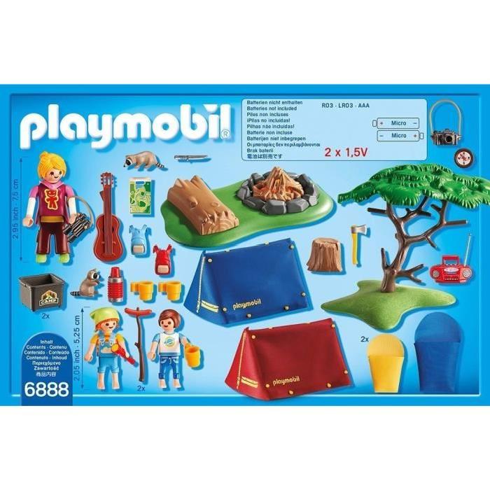 PLAYMOBIL 6888 Tentes avec Enfants et Animatrice