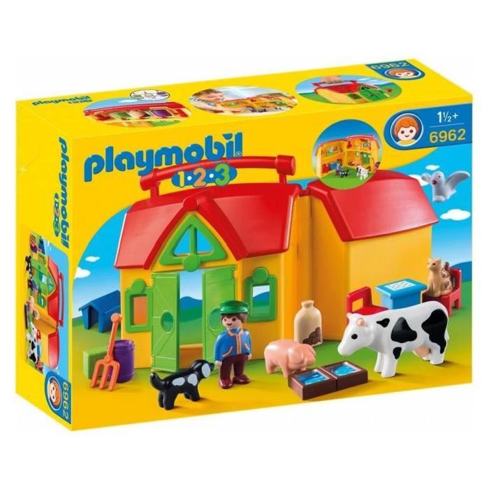 PLAYMOBIL 6962 Ferme Transportable avec Animaux