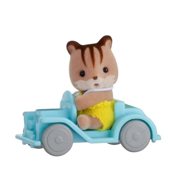 SYLVANIAN 5203 - Valisette Bébé Ecureuil + Voiture