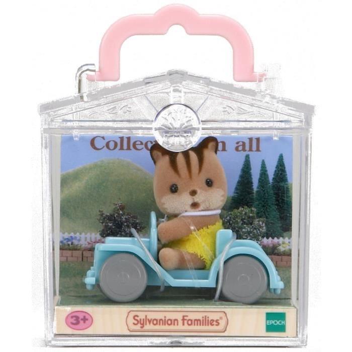 SYLVANIAN 5203 - Valisette Bébé Ecureuil + Voiture