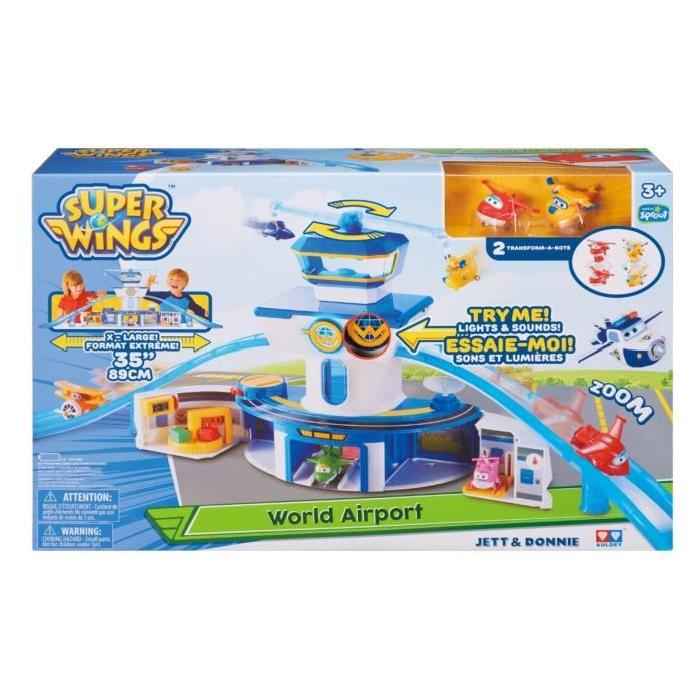 SUPER WINGS Aéroport Aire de Jeux - Avec la figurine Jett et Donnie