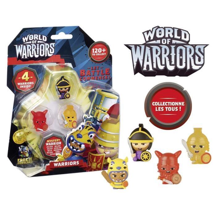 WORLD OF WARRIORS Blister 4 Guerriers