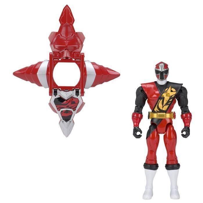 POWER RANGERS - Figurine Armure 12cm Ninja Steel Rouge