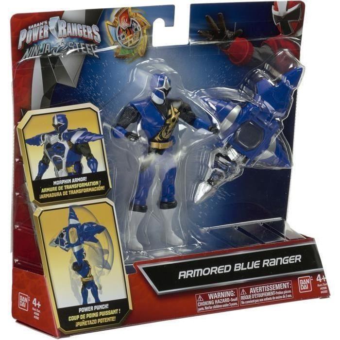 POWER RANGERS - Figurine Armure 12cm Ninja Steel Bleu