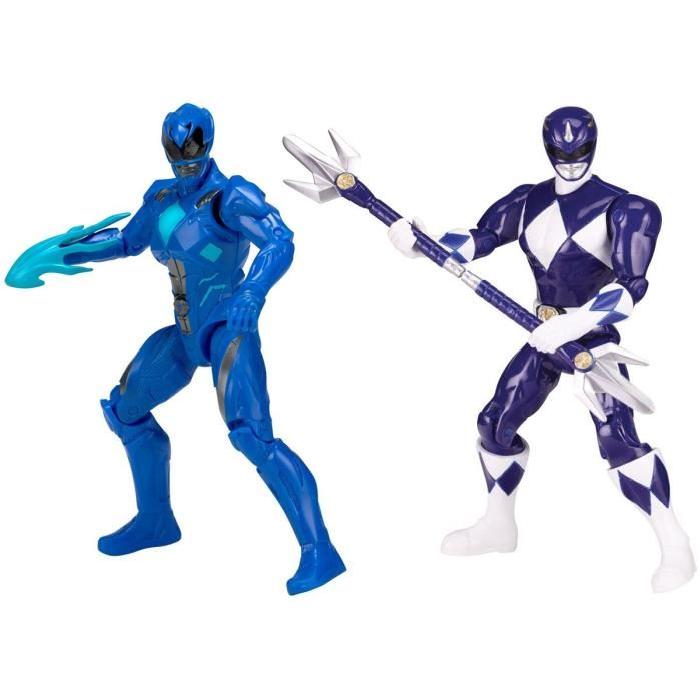 POWER RANGERS Pack de 2 Figurines de légende 12cm - Bleu