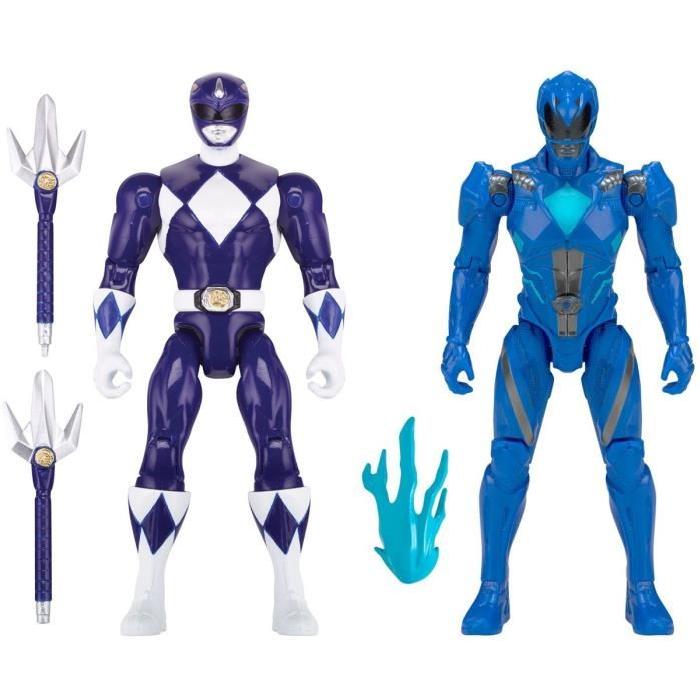 POWER RANGERS Pack de 2 Figurines de légende 12cm - Bleu