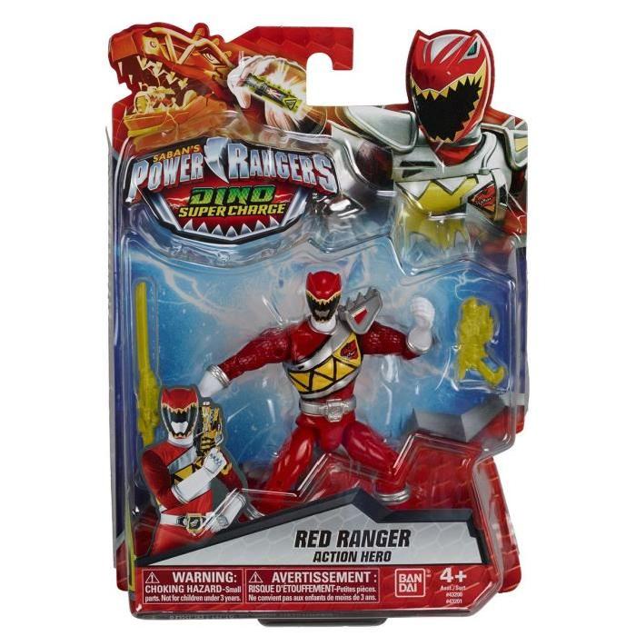 POWER RANGERS Figurine Dino Super Charge 12 cm - Ranger Rouge