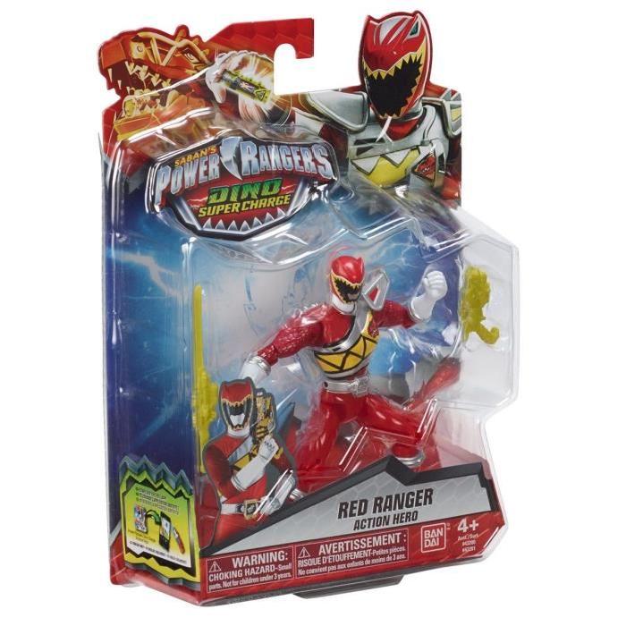 POWER RANGERS Figurine Dino Super Charge 12 cm - Ranger Rouge