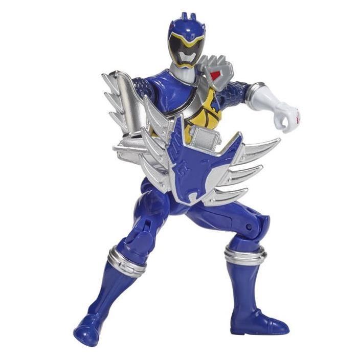 POWER RANGERS Figurine Dino Super Charge 12 cm - Ranger bleu mode dino