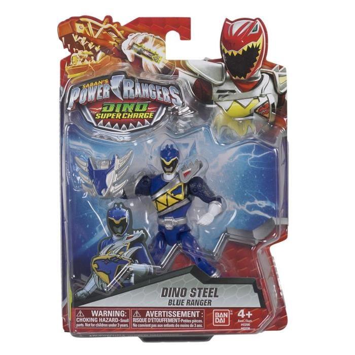 POWER RANGERS Figurine Dino Super Charge 12 cm - Ranger bleu mode dino