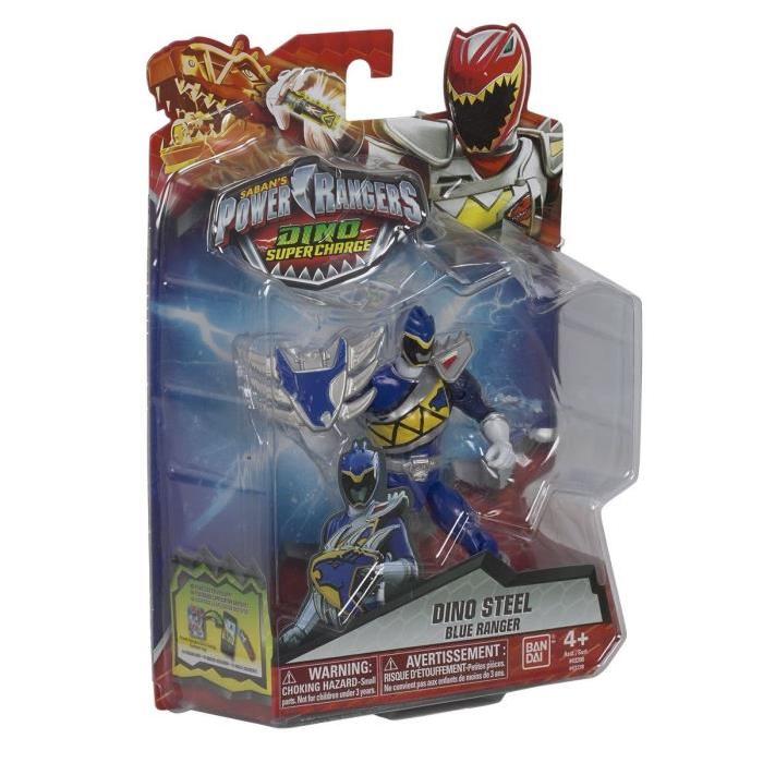 POWER RANGERS Figurine Dino Super Charge 12 cm - Ranger bleu mode dino