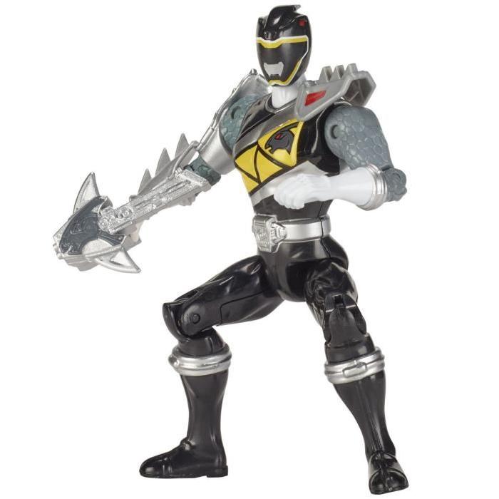 POWER RANGERS Figurine Dino Super Charge 12 cm - Ranger noir mode dino