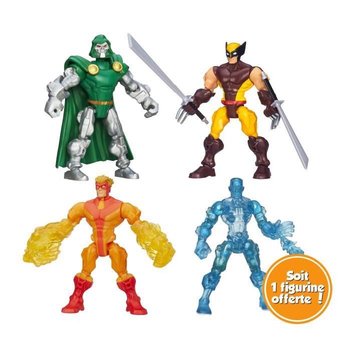 HERO MASHERS Pack de 4 figurines 15cm