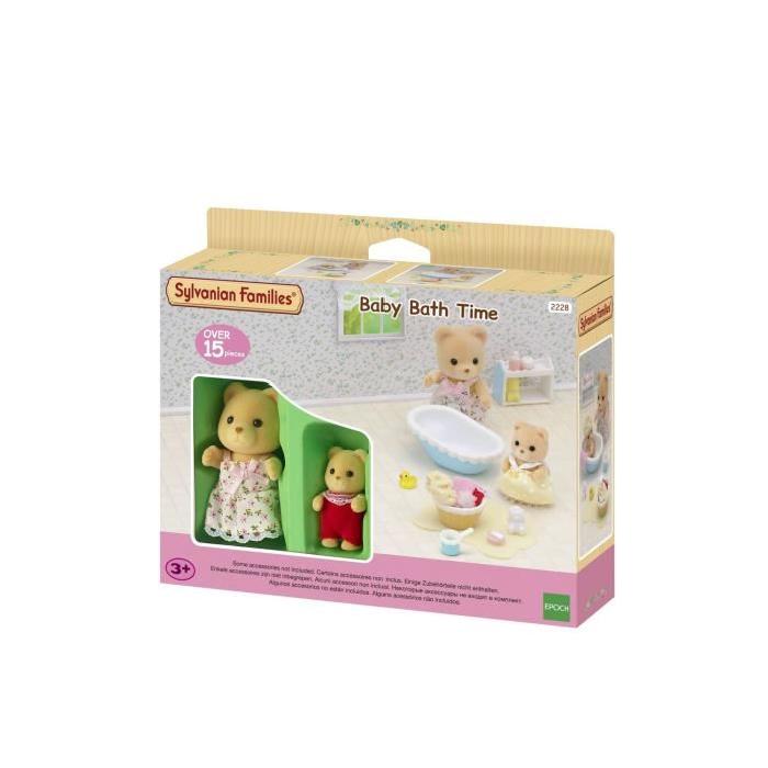 SYLVANIAN FAMILIES 2228 Le bain de bébé Ours