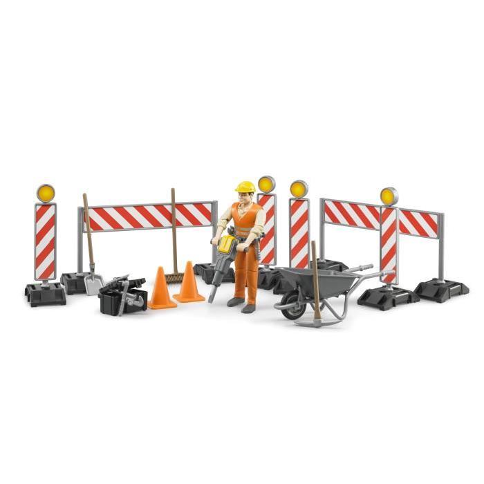BRUDER - Set de construction Bworld avec figurine