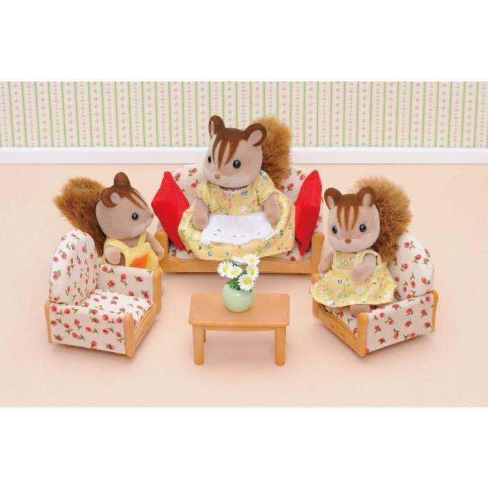 SYLVANIAN FAMILIES 4464 Canapé+ 2 Fauteuils+ Table