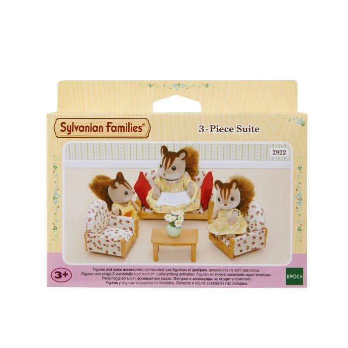 SYLVANIAN FAMILIES 4464 Canapé+ 2 Fauteuils+ Table