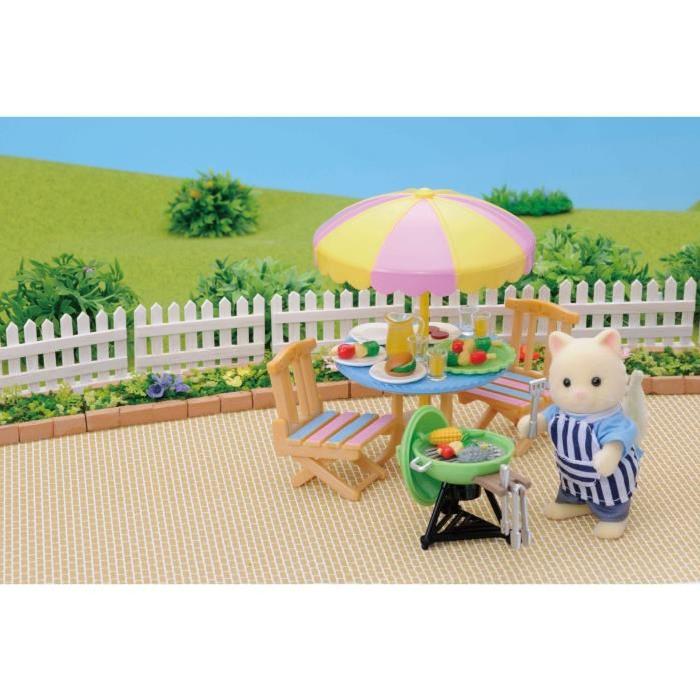 SYLVANIAN FAMILIES 2239 Set Barbecue De Jardin