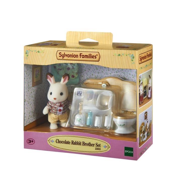 SYLVANIAN FAMILIES 2203 Set Lapin Choco+ Toilettes