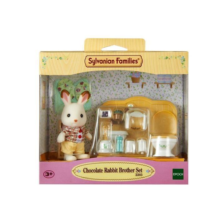 SYLVANIAN FAMILIES 2203 Set Lapin Choco+ Toilettes