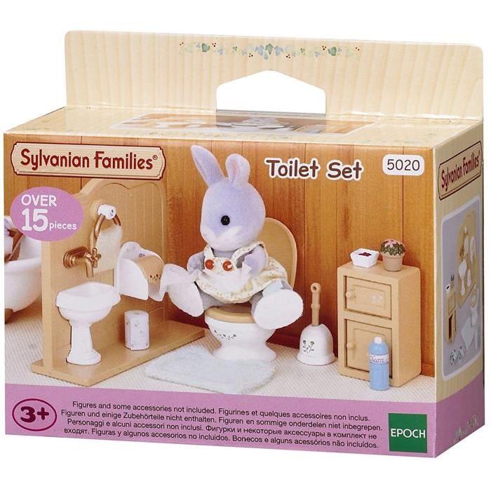 SYLVANIAN FAMILIES 3563 Ensemble toilettes