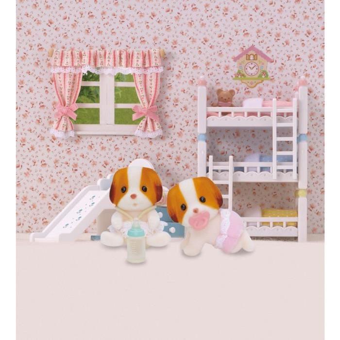 SYLVANIAN FAMILIES 3241 Jumeaux Chien Chiffons