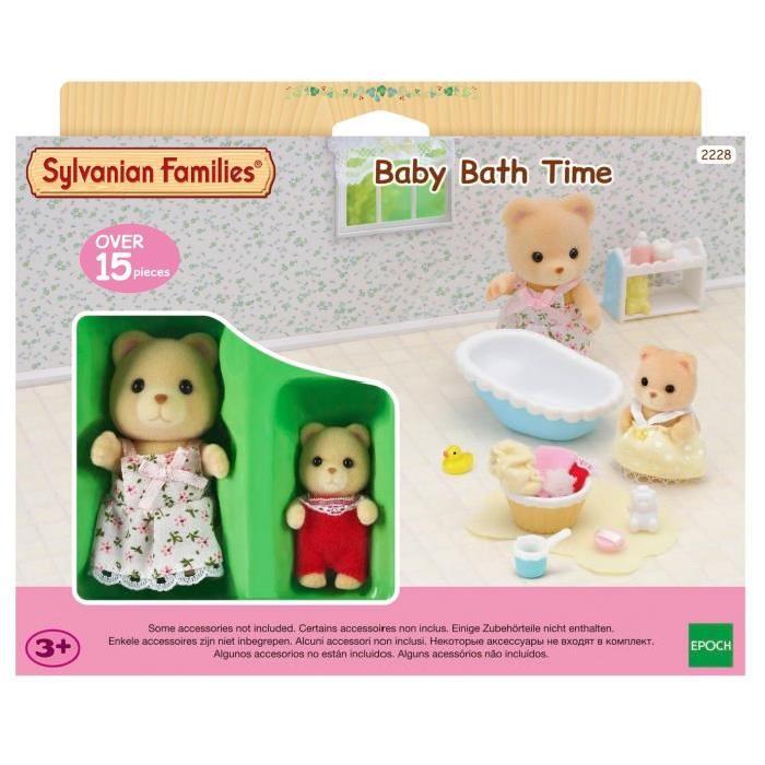 SYLVANIAN FAMILIES 2228 Le bain de bébé Ours