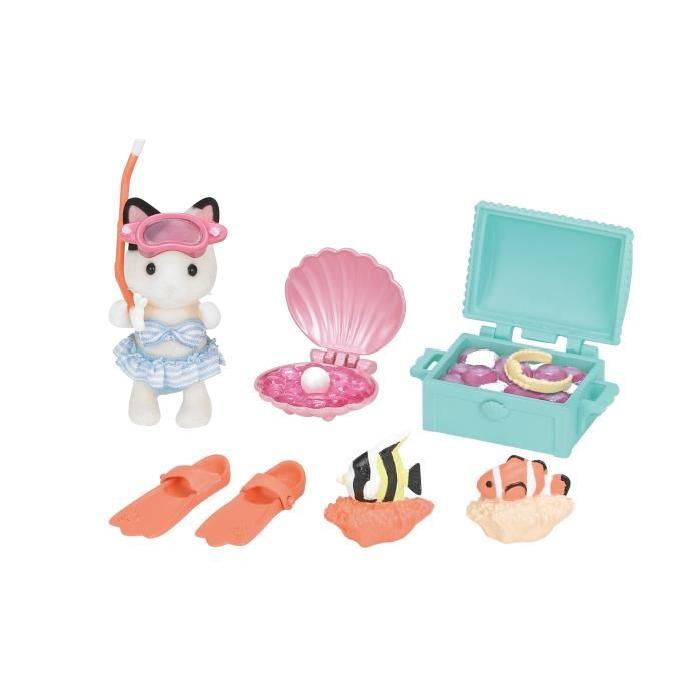 SYLVANIAN FAMILIES 5230 Chasse Au Tresor Aquatique Et Figurine