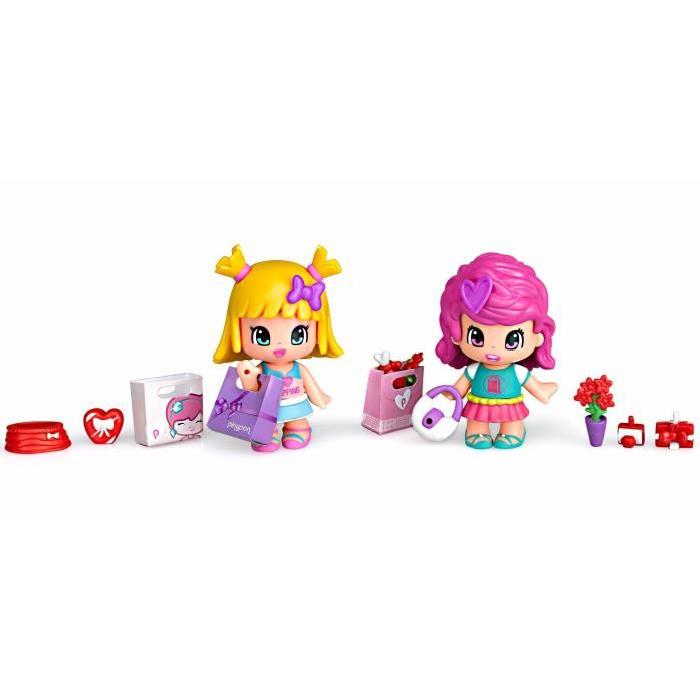 PINYPON Coffret 2 Figurines Shopping