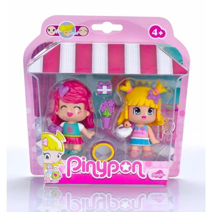 PINYPON Coffret 2 Figurines Shopping