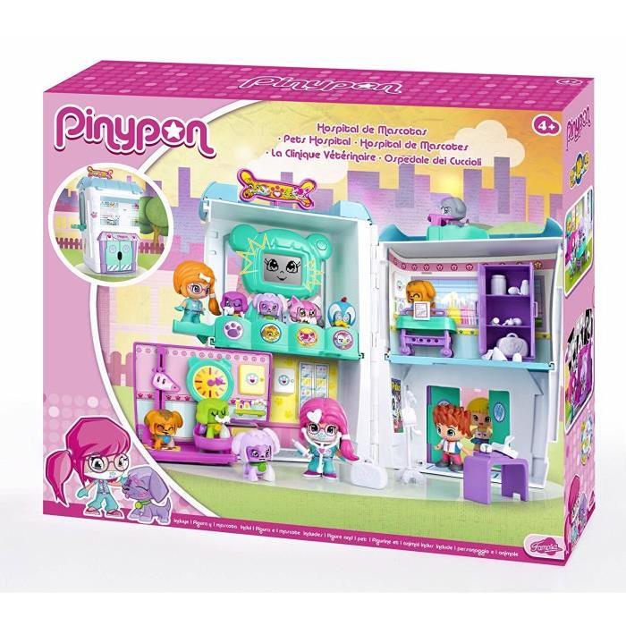 PINYPON - Coffret clinique vétérinaire + 2 figurines