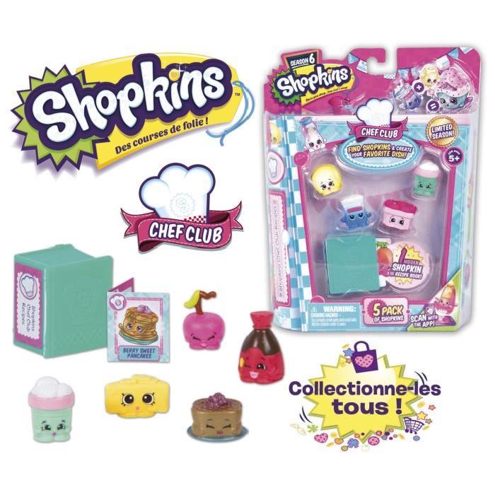 SHOPKINS Blister de 5 Pack + 1 Livre de Rangement