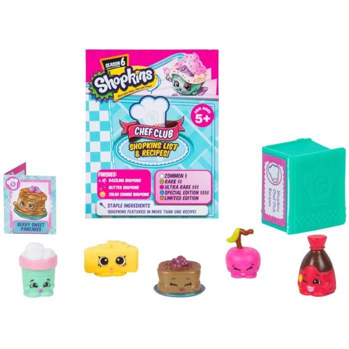 SHOPKINS Blister de 5 Pack + 1 Livre de Rangement