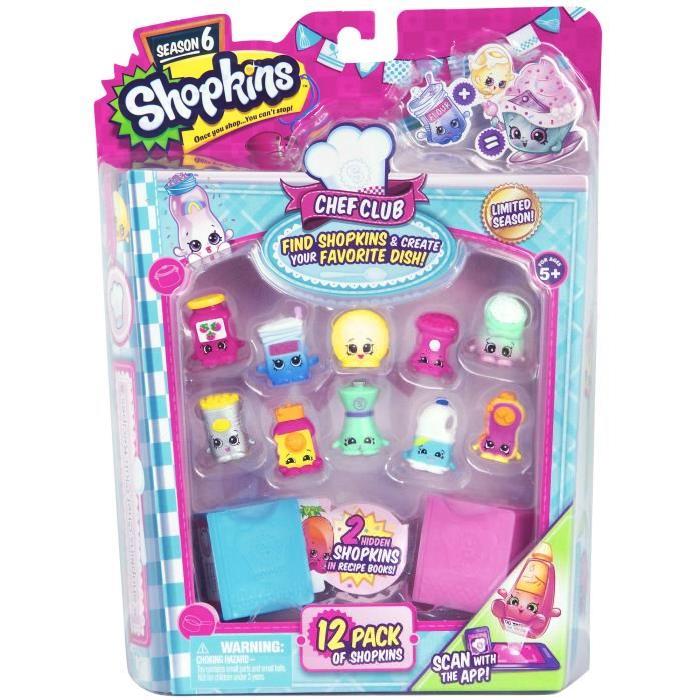 SHOPKINS Blister de 12 Pack + 2 Livres de Rangement