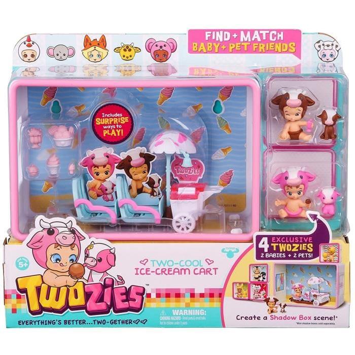 TWOZIES Coffret Glace + 4 Figurines Exclusives