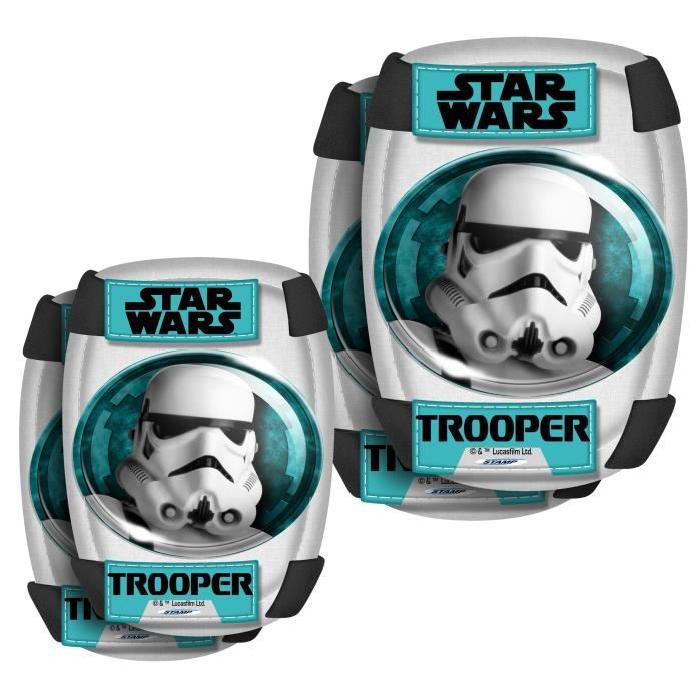STAR WARS Protections enfant Casque + Coudieres/Genouilleres