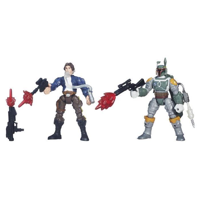 STAR WARS Hero Mashers Pack de Combat Han Solo Vs Boba Fett